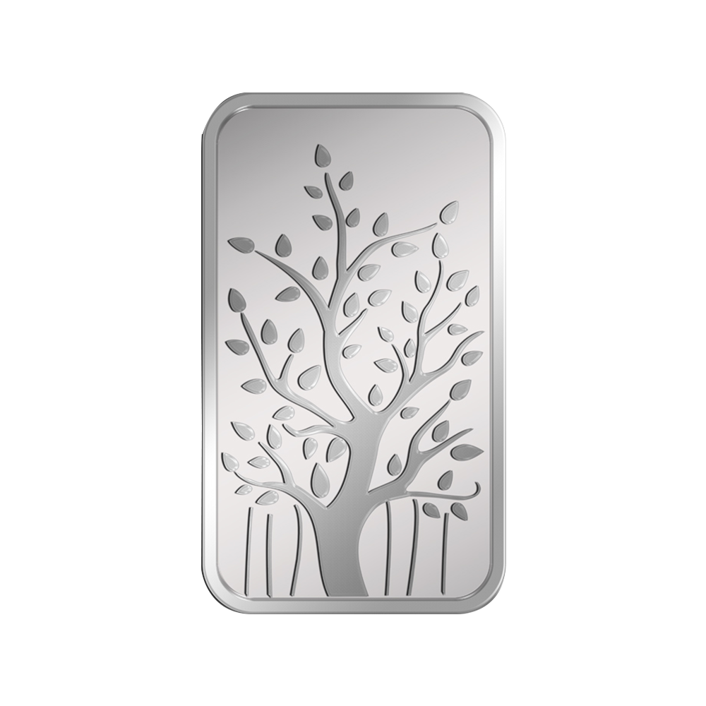 (999.9+) Purest 10 gm Banyan Tree Silver Bar